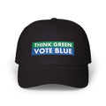 Think Green Vote Blue Dad Cap